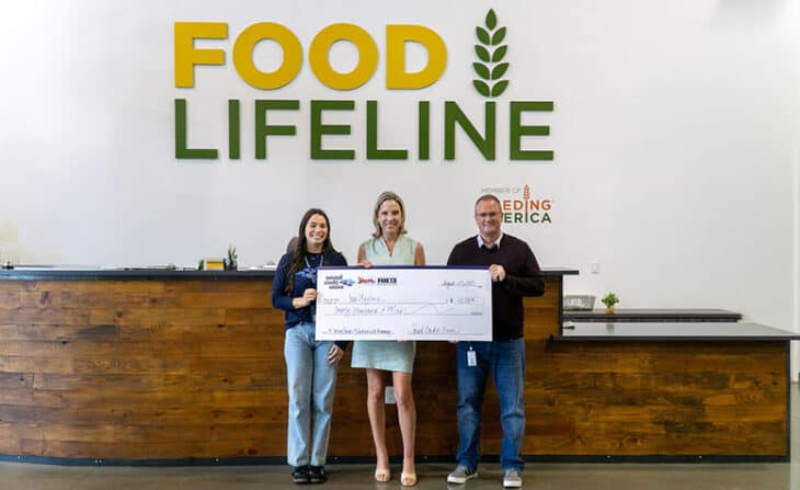Sound Credit Union $40k check presentation to Food Lifeline