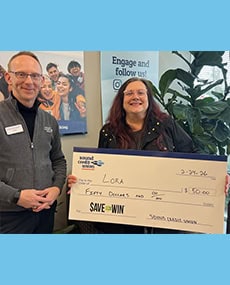 Photo of Save to Win winner, Lora.