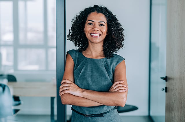 Professional business person in office setting