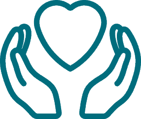 illustration of hands surrounding heart
